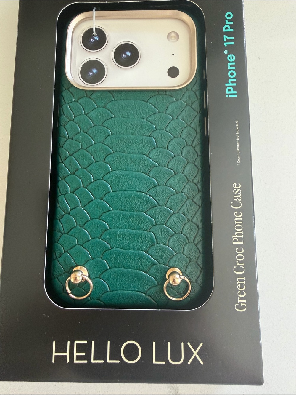 Green Croc iPhone 17 Pro Case